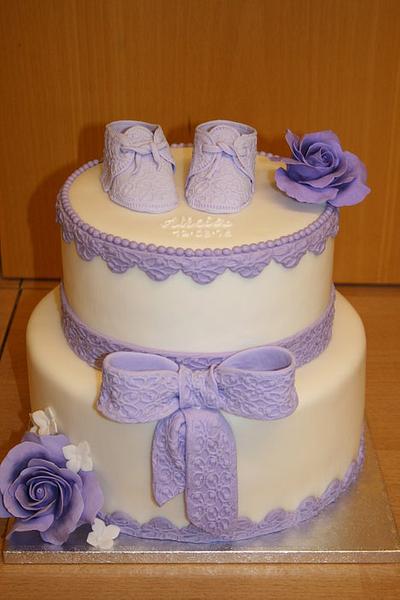 Cake for a baby girl - Cake by Sannas tårtor