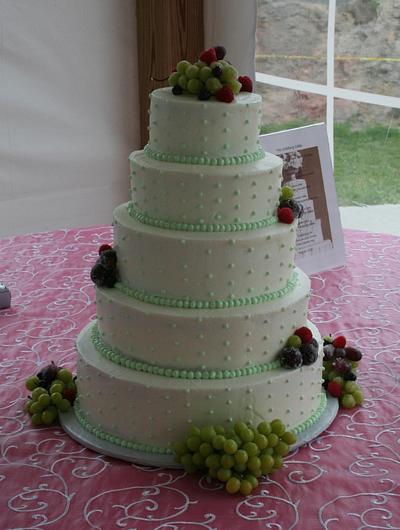 Vineyard wedding - Cake by Laura Willey