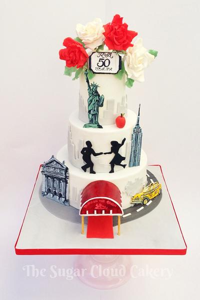 New York 50th Anniversary Cake - Cake by The sugar cloud cakery