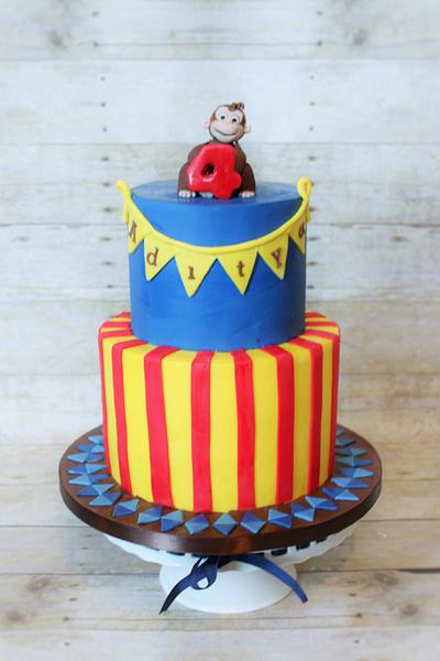 Curious George theme cake - Cake by Not Your Ordinary Cakes