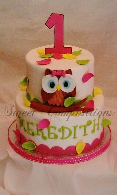 Look Whoo's 1 - Cake by Sweet Compositions