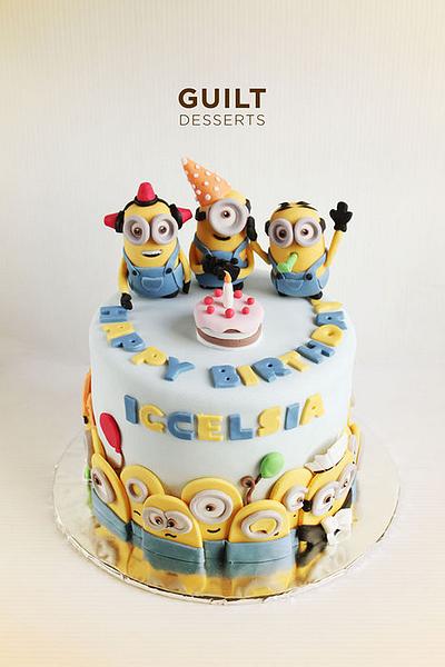 Minions Party! - Cake by Guilt Desserts