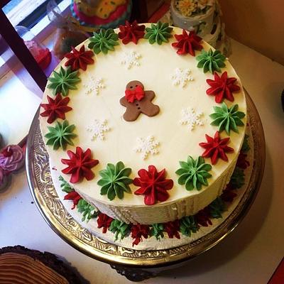 Merry Christmas gingerbread man cake  - Cake by Piece O'Cake 