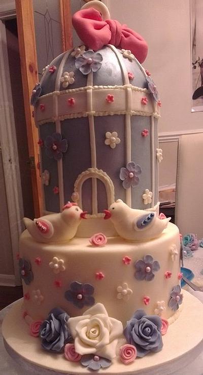 Birdcage and Lovebirds - Cake by Amazing Bakes