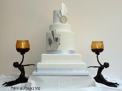 Art Deco Wedding Cake - Cake by flossycockles