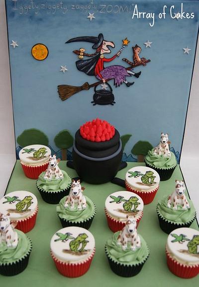 Room on the Broom Cupcakes - Bronze at Cake International 2013 - Cake by Emma