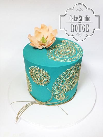 Turquoise celebration - Cake by Ceca79