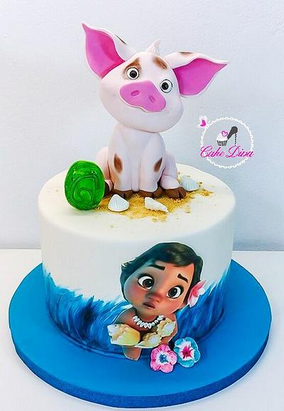 Moana/Vaiana birthday cake - Cake by Michelle Kupsa 