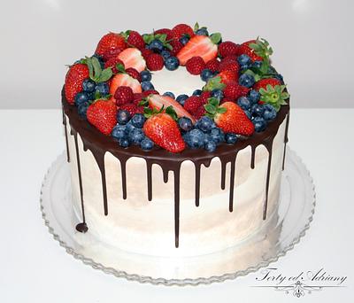 ... birthday cake with meringue cream ... - Cake by Adriana12