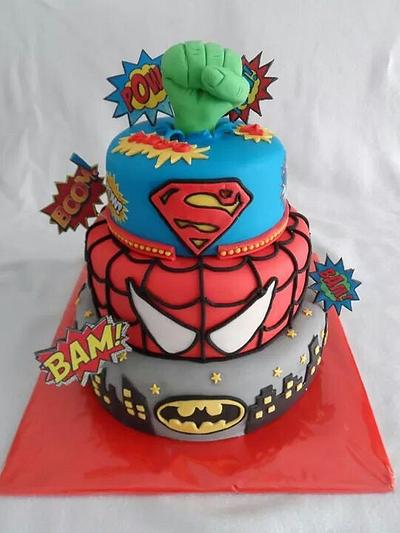 Super hero cake - Cake by Droomtaartjes