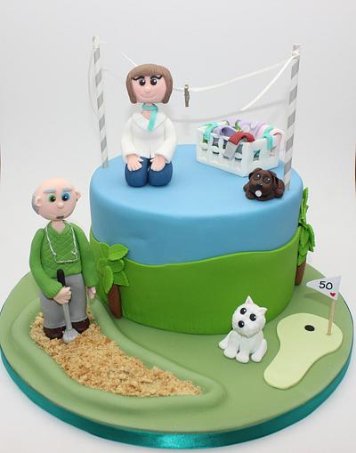 50th Anniversary Cake - Cake by looeze