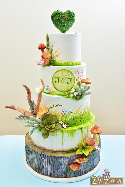 Rustic Wedding Cake - Cake by Nasa Mala Zavrzlama