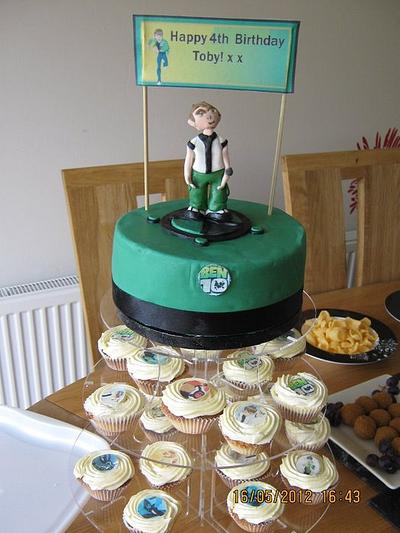 Ben 10 cake/cupcakes - Cake by Sue