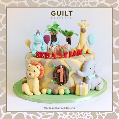 Sebastian's Safari cake - Cake by Guilt Desserts