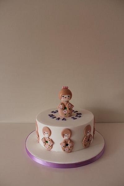 Japanese Kokeshi doll cake  - Cake by Tillymakes