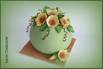 Flower Ball! - Cake by Karen Dodenbier