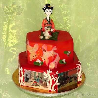Tea ceremony with geisha - Cake by Eva Kralova