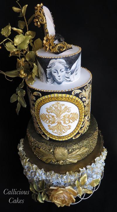 Baroque Dream: Zuhair Murad fashion  - Cake by Calli Creations