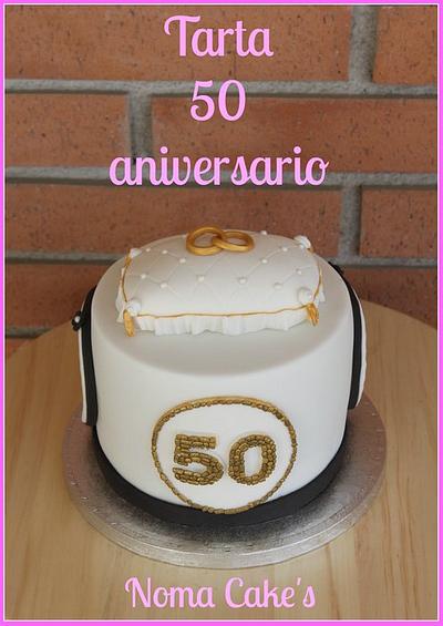 TARTA 50 ANIVERSARIO-50th anniversary cake - Cake by Sílvia Romero (Noma Cakes)