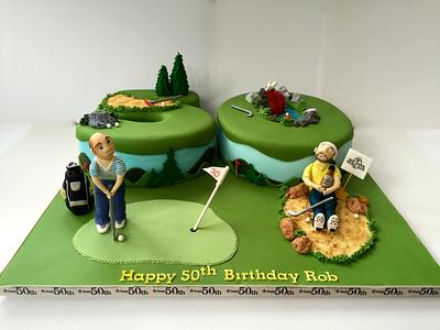 Golf at 50! - Cake by Canoodle Cake Company