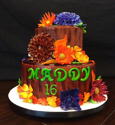 Fall Flowers - Cake by Kendra's Country Bakery