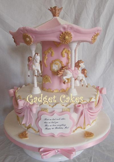Beautiful Carousel Cake - Cake by Gadget Cakes