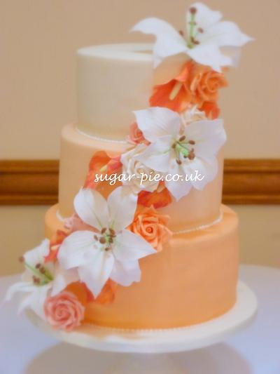 Orange ombre cake - Cake by Sugar-pie