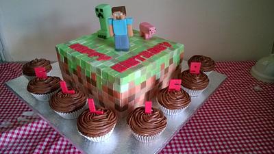 Minecraft Cake - Cake by Roseanne