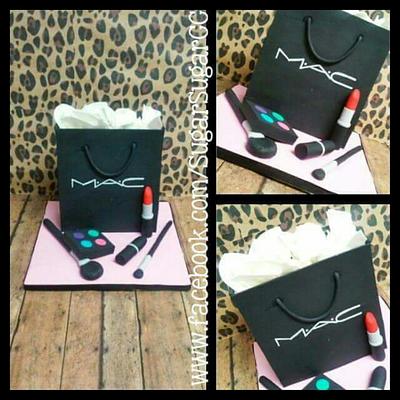MAC shopping bag cake - Cake by Mallory Torres
