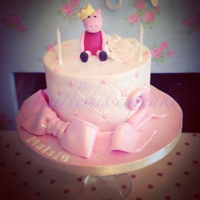 Pretty peppa pig cake - Cake by Jenna
