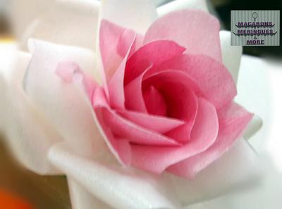 Wafer Paper Ombre Rose  - Cake by RupalsCakes (MACARONS MERINGUES &MORE )