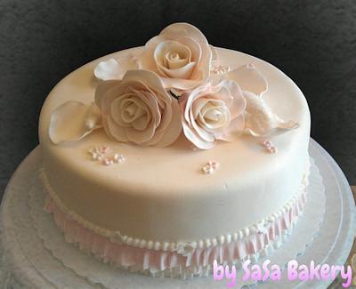 3 roses say "I love you" - Cake by SaSaBakery