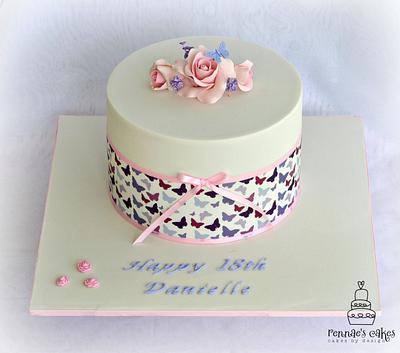 Butterfly 18th Cake - Cake by Cakes by Design