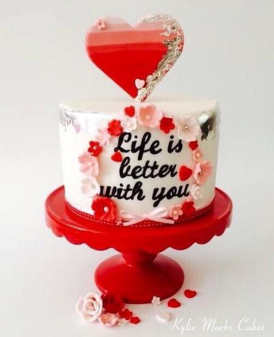 Valentines cake 2015 - Cake by Kylie Marks