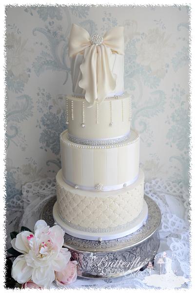 Ryan and Nicola's wedding cake - Cake by Julie