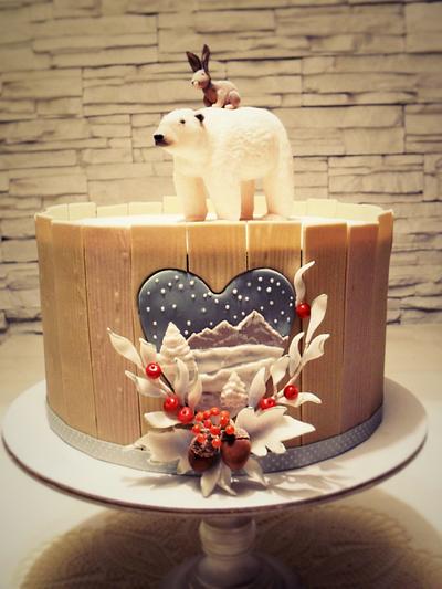 bear in the snow - Cake by timea