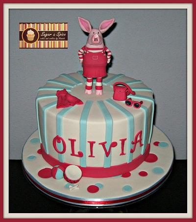 Olivia Pig Cake - Cake by Sugar & Spice Cake Shop