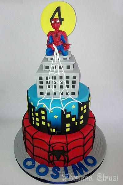Spiderman cake  - Cake by Filomena