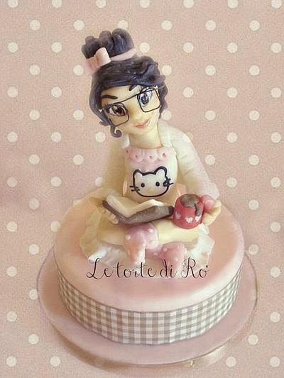 Sweet reading girl - Cake by LE TORTE DI RO'