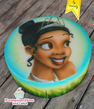 Princess Airbrush Cake - Cake by Marielly Parra
