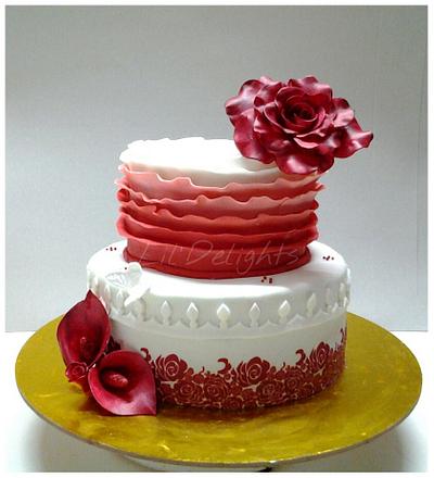 Wedding cake  - Cake by Sangeetha