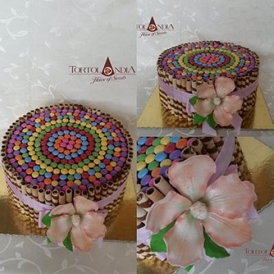 Smarties & chocolate cake - Cake by Tortolandia