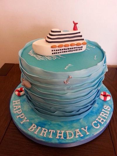 Cruise ship lover's cake - Cake by Sue's Sugar Art Bakery 