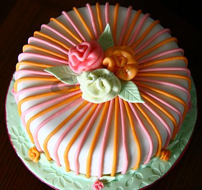 Rosettes Cake - Cake by G Sweets