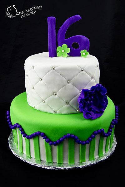 Sixteenth Birthday Cake - Cake by Jenn