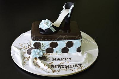 shoe box cake - Cake by designed by mani
