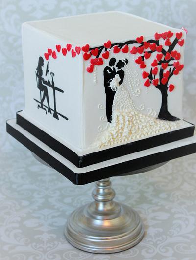 Valentine Wedding - Cake by Not Your Ordinary Cakes