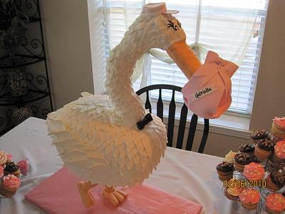 Stork Baby Shower - Cake by Alissa Newlin