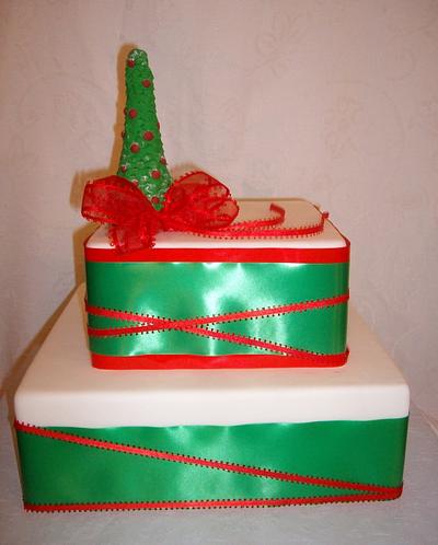Christmas Wedding Cake - Cake by Maggie Rosario