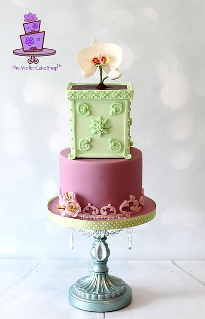 Life & Hope - ORCHID in a Planter Birthday Cake - Cake by Violet - The Violet Cake Shop™